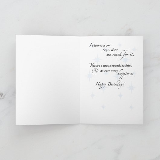 孫娘カスタム時代32番目誕生日スター カード (内部)
