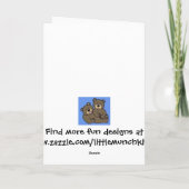 孫娘カードのためのバレンタインキャンデーのハート シーズンカード (裏面)