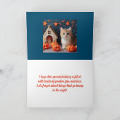 孫娘カードのハロウィン子猫 カード (内部)