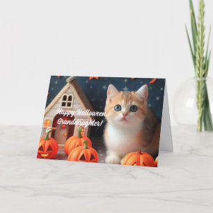 孫娘カードのハロウィン子猫 カード