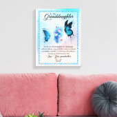 孫娘ギフト |愛おばあちゃん家族グループ キャンバスプリント (インサイチュ (リビング))