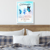 孫娘ギフト |愛おばあちゃん家族グループ キャンバスプリント (インサイチュ (寝室))