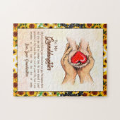 孫娘ギフト |愛おばあちゃん家族グループ ジグソーパズル (横)