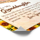 孫娘ギフト |愛おばあちゃん家族グループ ポスター (角)