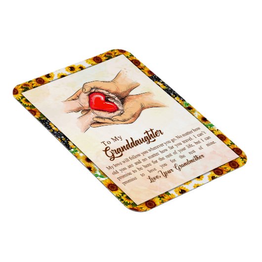 孫娘ギフト |愛おばあちゃん家族グループ マグネット (右側)