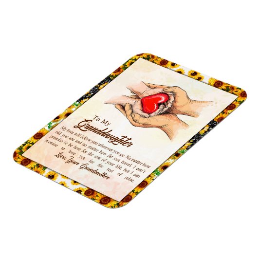 孫娘ギフト |愛おばあちゃん家族グループ マグネット (左側)