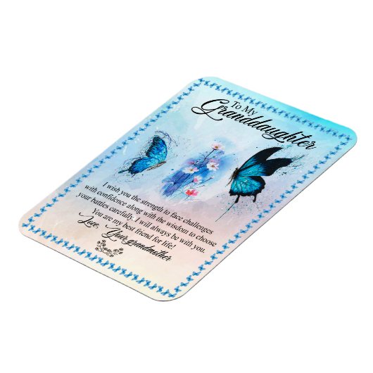 孫娘ギフト |愛おばあちゃん家族グループ マグネット (左側)