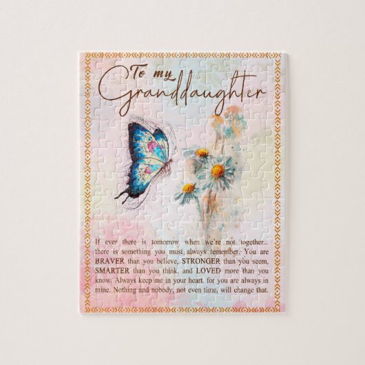 孫娘ギフト | Grandpaおばあちゃんの家族から ジグソーパズル (縦)