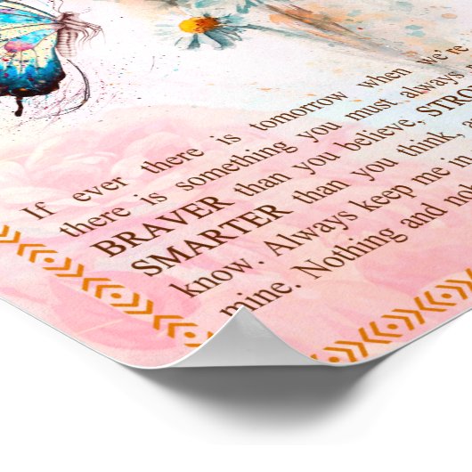 孫娘ギフト | Grandpaおばあちゃんの家族から ポスター (角)