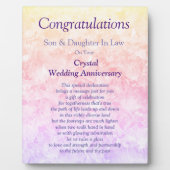 孫娘クリスタルの結婚記念日 フォトプラーク (正面)