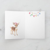 孫娘クリスマスツリープレゼント シーズンカード (内部)