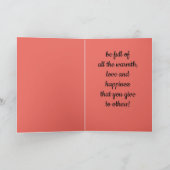 孫娘クリスマス カード (内部)