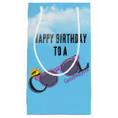 孫娘クールの誕生日用サングラス スモールペーパーバッグ (正面)