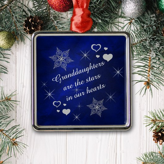 孫娘スタースノーフレーク記念 メタルオーナメント