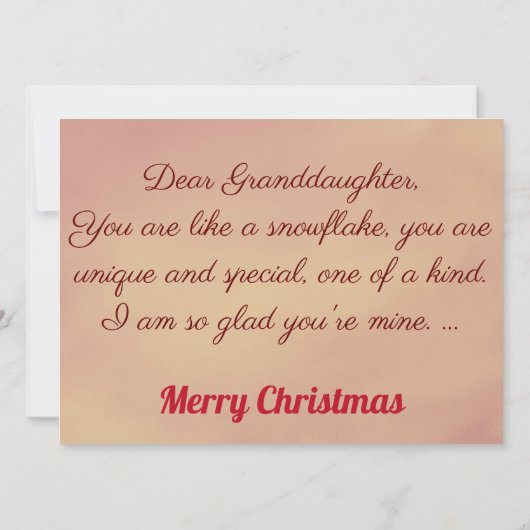 孫娘スノーフレーク…クリスマス (裏面)