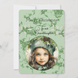 孫娘ダークヘアガールクリスマスの願い