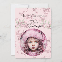 孫娘ダークヘアガールクリスマスの願い