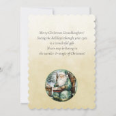 孫娘ダークヘアガールクリスマスの願い (裏面)