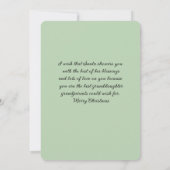 孫娘ダークヘアガールクリスマスの願い (裏面)