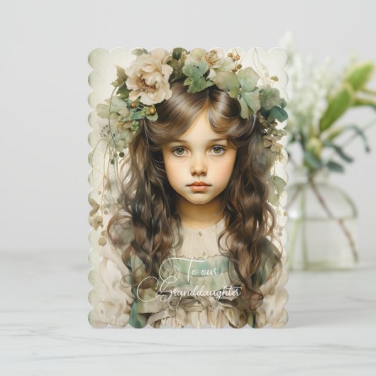 孫娘ダークヘアガールクリスマスの願い (スタンド正面)