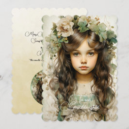 孫娘ダークヘアガールクリスマスの願い