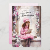 孫娘ダークヘアガールクリスマスの願い (正面/裏面)