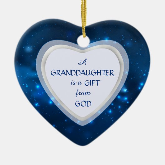 孫娘ナイトライトクリスマス セラミックオーナメント (正面)