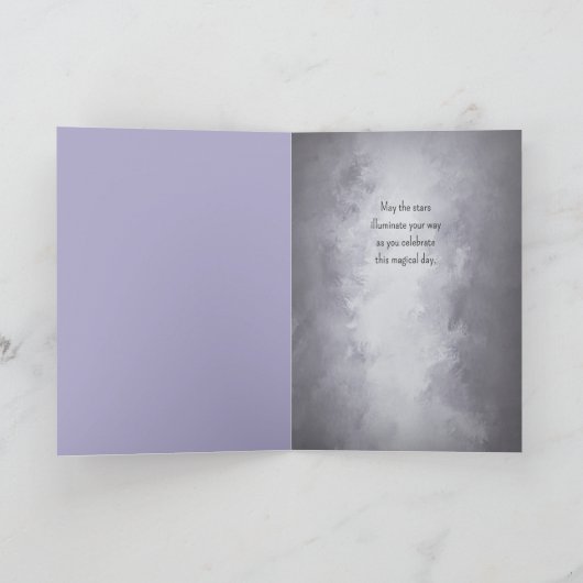 孫娘ハロウィーン誕生日猫と魔女のために カード (内部)