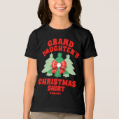 孫娘パーソナライズされたのクリスマスシャツ トライブレンドＴシャツ (正面)
