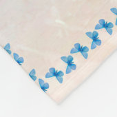 孫娘パーソナライズされたへの毛虫 フリースブランケット (角)