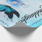 孫娘パーソナライズされたへの毛虫 ラッピングペーパー (角)