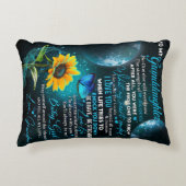 孫娘パーソナライズされた宛の手紙 アクセントクッション (正面)