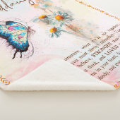 孫娘パーソナライズされた宛の手紙 シェルパブランケット (3/4)