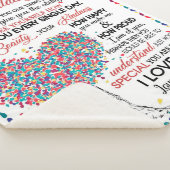 孫娘パーソナライズされた宛の手紙 シェルパブランケット (3/4)