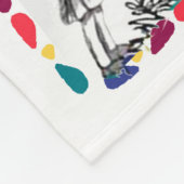 孫娘パーソナライズされた宛の手紙 フリースブランケット (角)