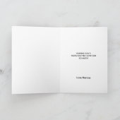 孫娘パープルイースターバニーパーソナライズされた カード (内部)