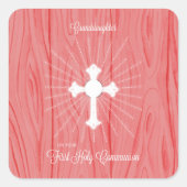 孫娘ファースト・コミュニオンクロス・アンド・レイ スクエアシール (正面)