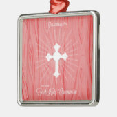 孫娘ファースト・コミュニオンクロス・アンド・レイ メタルオーナメント (左)