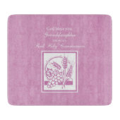 孫娘ファースト・コミュニオンピンク カッティングボード (正面)
