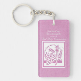 孫娘ファースト・コミュニオンピンク キーホルダー