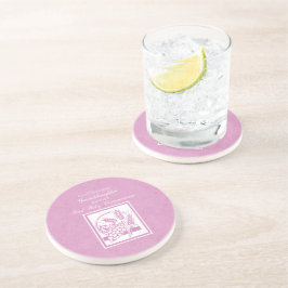 孫娘ファースト・コミュニオンピンク コースター