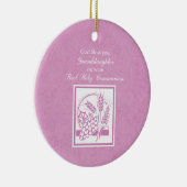 孫娘ファースト・コミュニオンピンク セラミックオーナメント (右)