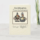 孫娘ファースト・感謝祭トルコ家族 シーズンカード (正面)