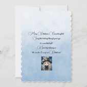 孫娘ブロンド髪の女の子のクリスマスの願い (裏面)