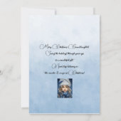 孫娘ブロンド髪の女の子のクリスマスの願い (裏面)