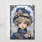 孫娘ブロンド髪の女の子のクリスマスの願い (正面)