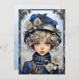 孫娘ブロンド髪の女の子のクリスマスの願い