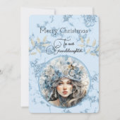 孫娘ブロンド髪の女の子のクリスマスの願い (正面)