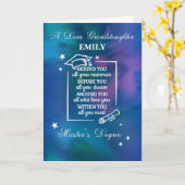 孫娘マスターズディグリー引用文 カード (黄色い花)