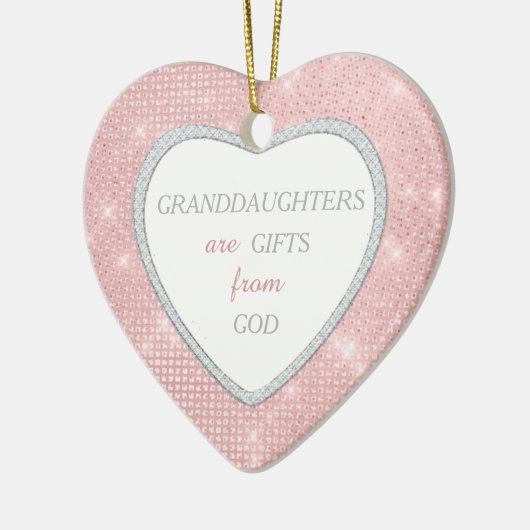 孫娘ライツエレガントピンククリスマス セラミックオーナメント (左)